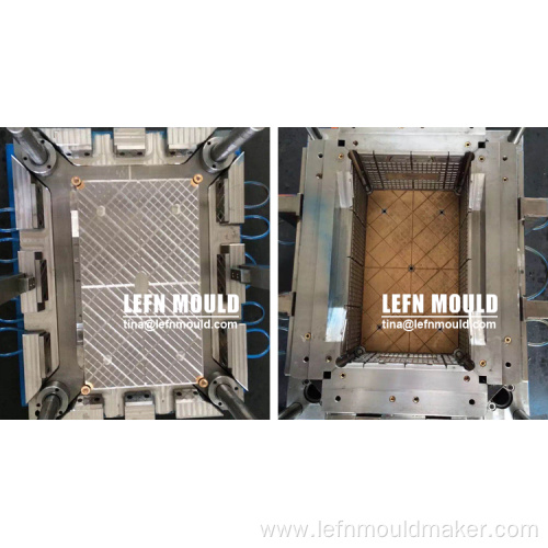 plastic crate mold Cavities Plastic Folding Crate Mould